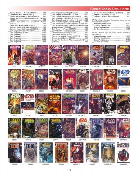 The Star Wars Super Collector's Wish Book by Schiffer Publishing, Ltd. displays a grid of Star Wars comic book covers with issue numbers and prices above each image, serving as an identification guide for collectors.