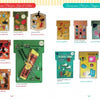 The catalog page from Schiffer Publishing, Ltd.'s "It's All About the Accessories for the World's Most Fashionable Dolls, 1959-1972" showcases vintage packs for Ken, Allan, Skipper, and Skooter, with clothing, gear, shoes, and more in bright packaging with names and prices.