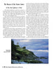 The page from Schiffer Publishing, Ltd.'s "New England Lighthouses" shows a lighthouse atop a rocky hill by the ocean, with waves below and text about the Owls Head Lighthouse rescue in Maine.
