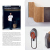A man stands in a doorway next to a wooden block. On the right, three modern abstract sculptures—representing creative journeys and arts entrepreneurship—promote "Making Good" by Schiffer Publishing, Ltd. against a white background.