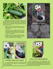 A page from "Kinder Gardens" by Schiffer Publishing, Ltd. shows photos of zucchini, a composting puppet, and garden plants alongside tips on plant nutrition, composting, and soil health—ideal for family gardening projects.