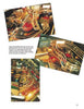 Three angled photos from Pinball Perspectives by Schiffer Publishing, Ltd. display a vivid pinball machine playfield with colorful bumpers, ramps, and metallic rails—showcasing the energetic lights cherished by pinball enthusiasts.
