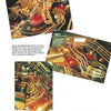 Three angled photos from Pinball Perspectives by Schiffer Publishing, Ltd. display a vivid pinball machine playfield with colorful bumpers, ramps, and metallic rails—showcasing the energetic lights cherished by pinball enthusiasts.