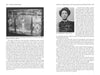 A spread from "California's Deadly Women" by Schiffer Publishing, Ltd. shows a vintage trunk photo on the left and a woman's mugshot on the right, with text detailing women criminals in California's crime history.