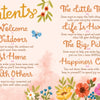 The Better Day Book by Schiffer Publishing, Ltd. features a vibrant, floral contents page with sections like Welcome, Outdoors, At Home, With Others, and more. Decorative flowers and butterflies inspire mindfulness throughout.