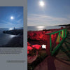 Cape Cod Nights" by Schiffer Publishing, Ltd. captures a cyclist on the moonlit Shining Sea Bikeway, with red and green LED lights illuminating the wooden path—an ideal scene for Cape Cod nighttime photography.