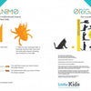 The "Insects" instructional guide by Schiffer Publishing, Ltd. features orange step-by-step origami diagrams to create insects, with the brand logo and a cover showing origami cats and silhouettes on a white background.
