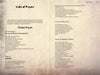 A book spread from Paranormal Canadian Tales by Schiffer Publishing, Ltd. shows textured pages: the left lists Christian prayers like the Lord's Prayer and Psalm 23; the right features prayers used by paranormal investigators, such as those for breaking curses.