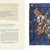 A two-page spread from Schiffer Publishing’s "Visioning Human Rights in the New Millennium": left page explores Article 13 and Monarch butterflies; right page displays a quilted textile butterfly artwork on a blue background.