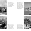 Four black-and-white photos from Schiffer Publishing, Ltd.'s "The GMC DUKW" show WWII amphibious tanks, DUKW vehicles, and landing craft unloading troops and vehicles on a beach, with text describing tank operations.