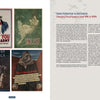 A two-page spread from Schiffer Publishing, Ltd.'s World War II Posters displays four vintage war posters on the left and an article titled "From Patriotism to Militarism: Changing Visual Imagery from WWI to WWII" on the right.