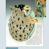 The Creative Embellishments for Gourd Art by Schiffer Publishing, Ltd. features a detailed gourd vase with a colorful sculpted lizard climbing among holes and branches; the inset shows the lizard’s face. Artist info is on the right.