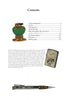 A contents page from "The Handbook of Vintage Cigarette Lighters" by Schiffer Publishing, Ltd., showing a green antique lighter, an engraved Zippo-style lighter, a pen, and the lighter collectors guide listed on the right.