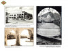 A Journey through Southern Arizona by Schiffer Publishing, Ltd. features a collage of vintage black-and-white postcards from Ajo, AZ, highlighting local history with images like Hotel Cornelia, arch-lined streets, and Immaculate Conception Catholic Church.