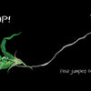 A drawing of Astro Pea and vegetable friends in a pod. One pea, Astro Pea, pops out and rolls along a white line. Text reads: POP! Astro Pea jumped out of the pod and found a... Schiffer Publishing, Ltd.