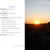 Text about Cape May Lighthouse’s history appears on the left, while a sunset glows over dunes and grasses on the right, featuring the iconic lighthouse and birds—an ideal Cape May Lighthouse souvenir from Schiffer Publishing, Ltd.