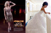 A blonde in a short beaded, fringed dress poses indoors, as a brunette in a strapless white ruffled ball gown leans on a balcony—true Gypsy style, as seen in Bling! from Schiffer Publishing, Ltd.