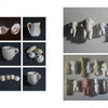 A grid of photos from "Lost and Found" by Schiffer Publishing, Ltd. features white ceramic tableware and clay animal figurines, evoking coastal New England art and the creative energy of the Provincetown art colony.