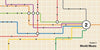 Subway Beats" by Schiffer Publishing, Ltd. features a stylized map with colorful intersecting lines on a beige grid and the text “Chapter 2 World Music” in the corner, echoing the lively rhythm of NYC subway buskers.
