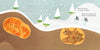 From Lili's Seasons by Schiffer Publishing, Ltd.: Two foxes and two bears sleep in cozy burrows while two children in winter clothes walk above—a gentle picture book for ages 4-8, perfect for learning about animals and seasons in winter.