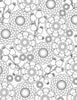 Bloom" by Schiffer Publishing, Ltd. features black and white floral patterns with detailed flowers and buds—an ornate background, inspired by nature, perfect for floral coloring books.