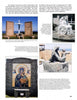 A Schiffer Publishing, Ltd. magazine page on Long Branch, New Jersey features a photo collage of outdoor religious statues and mosaics, with captions detailing their history, renovations, and local connections.
