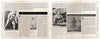 The book "Freaks of Sideshow and Film" from Schiffer Publishing, Ltd. features vintage black-and-white photos of tattooed performers like “Prince Giolo” and explores circus history with multi-column layouts and section headers.