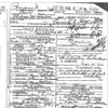 A scanned death certificate of Mary Bregovy, featured in "Chicago's Haunt Detective" by Schiffer Publishing, Ltd., details her personal info, cause of death, burial at Resurrection Cemetery, and includes official stamps and signatures.