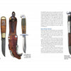 On the left are five traditional Finnish knives with unique handles and blades. On the right, two Anssi Ruusuvuori Finnish puukko knives with silver accents and engraved sheaths are displayed, from "The Puukko" by Schiffer Publishing, Ltd.