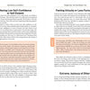 Pages 18 and 19 of Get Positive Live Positive by Schiffer Publishing, Ltd. discuss low self-confidence, feeling unlucky, and envy, using text boxes and headings to show how negative energy affects our mindset.