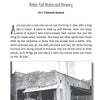 A black-and-white photo from "Haunted Austin, Texas" by Schiffer Publishing, Ltd. shows the brick exterior of the Bitter End Bistro and Brewery, a well-known stop on haunted tours, with parked cars and a sign above its city street entrance.
