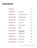 Table of contents page for Blade by Schiffer Publishing, Ltd., featuring 12 chapter titles and page numbers in black and red on white. The bolded "CONTENTS" spotlights graffiti artist BLADE’s story and the New York graffiti scene.