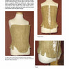 Schiffer Publishing, Ltd.'s Lingerie, inspired by historic styles from circa 1790, is shown on a mannequin. It features reed stays and back lacing, with close-ups that showcase the detailed stitching and fabric texture.