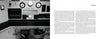 On the left page of "The Neutron’s Long Shadow" by Schiffer Publishing, Ltd., a black-and-white photo shows a Manhattan Project control room; the right page features the book’s preface in two columns on a white background.