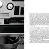 On the left page of "The Neutron’s Long Shadow" by Schiffer Publishing, Ltd., a black-and-white photo shows a Manhattan Project control room; the right page features the book’s preface in two columns on a white background.