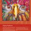 Eagle Motifs in America by Schiffer Publishing, Ltd. features a colorful quilt artwork showing a close-up of an American bald eagle’s expressive face and yellow beak, set against textured fabric pieces in patriotic quilt patterns.
