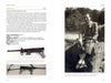 A vintage magazine page from Schiffer Publishing, Ltd.'s "Italian Partisan Weapons in WWII" shows the Variara Submachine Gun, with images of the firearm and a man in a suit holding it while seated on a rock outdoors.