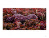 In "Painted Alive" by Schiffer Publishing, Ltd., a person lies face down among dense reddish-brown foliage, their body painted to blend seamlessly with the leaves—an impressive example of contemporary bodypainting.