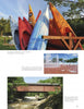 Snapshots of Pennsylvania: vibrant kayaks stacked outdoors, kids at a splash park, a red covered bridge. Discover these scenes and more in "Life in the Keystone State" by Schiffer Publishing, Ltd.