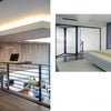 Condo Makeovers by Schiffer Publishing, Ltd. features smart design ideas, including a compact upper-level workspace and a chic bedroom with yellow accents and floor-to-ceiling windows, perfect for high-rise living.