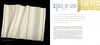 On the left is a cream-colored leno weave fabric. On the right, “2. Pick Up Leno” discusses weaving techniques, with a small photo of yellow leno lace fabric, from Weave Leno by Schiffer Publishing, Ltd., at the top right.
