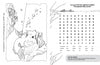 Black and white coloring page of a fish in a powdered wig and hat underwater. On the right, a Chesapeake Bay word search with 18 words and fun facts from the Chadwick Activity Book by Schiffer Publishing, Ltd.