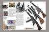The magazine layout for "German Submachine Guns, 1918–1945" by Schiffer Publishing, Ltd. features WWII rifles and ammo, a vintage soldier photo, diagrams, and close-ups of German weapons like the MP38/40 with detailed mechanisms.