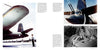 A two-page spread in Schiffer Publishing, Ltd.'s "B-26 Marauder" shows WWII bombers: left, a row of planes with a soldier at attention; right, close-ups of the nose, cockpit, and black-and-white mechanical details below.