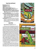A page from Schiffer Publishing, Ltd.'s "Pinball Perspectives" displays images and text about a dinosaur-themed pinball game, featuring a green dinosaur on the playfield and a dinosaur with a caveman on the backglass artwork.