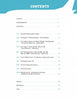 Table of contents page for "Boeing 737" by Schiffer Publishing, Ltd., listing chapters on jetliner history, models, technology, operators, and resources. Features blue/black text on white with an airplane graphic above.