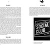 A two-page spread from "Savannah's Afterlife II" by Schiffer Publishing, Ltd. features Congress Street Social Club’s haunted history, details on paranormal investigations, and a black-and-white photo of its sign reading “Congress Street SOCIAL CLUB Est. 2008.”.