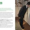 A man in a suit bows deeply, arms at his sides, eyes down. An inset explains bowing—a key Japanese gesture—highlighting its cultural use, as featured in "Maido" from Schiffer Publishing, Ltd.