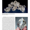 The Collector’s Guide to Herkimer Diamonds by Schiffer Publishing, Ltd. features clusters of clear, faceted Herkimer diamonds displayed above a large quartz crystal—ideal for mineral collectors.