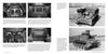 M24 Chaffee, Vol. 2 from Schiffer Publishing, Ltd. features black-and-white photos of World War II vehicles, including close-ups of engines and rear views, with descriptive captions and text on each page.
